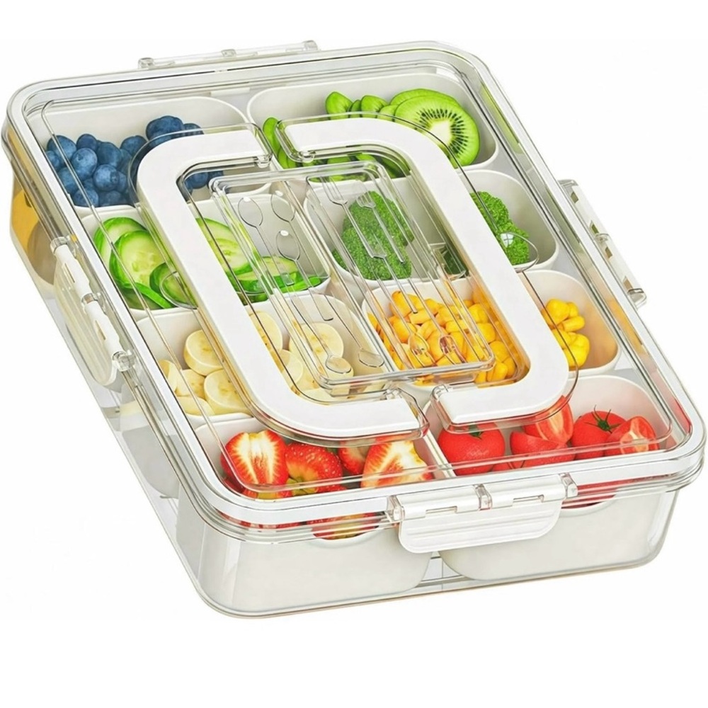 Clear and Cream Snackle Box with Carry case